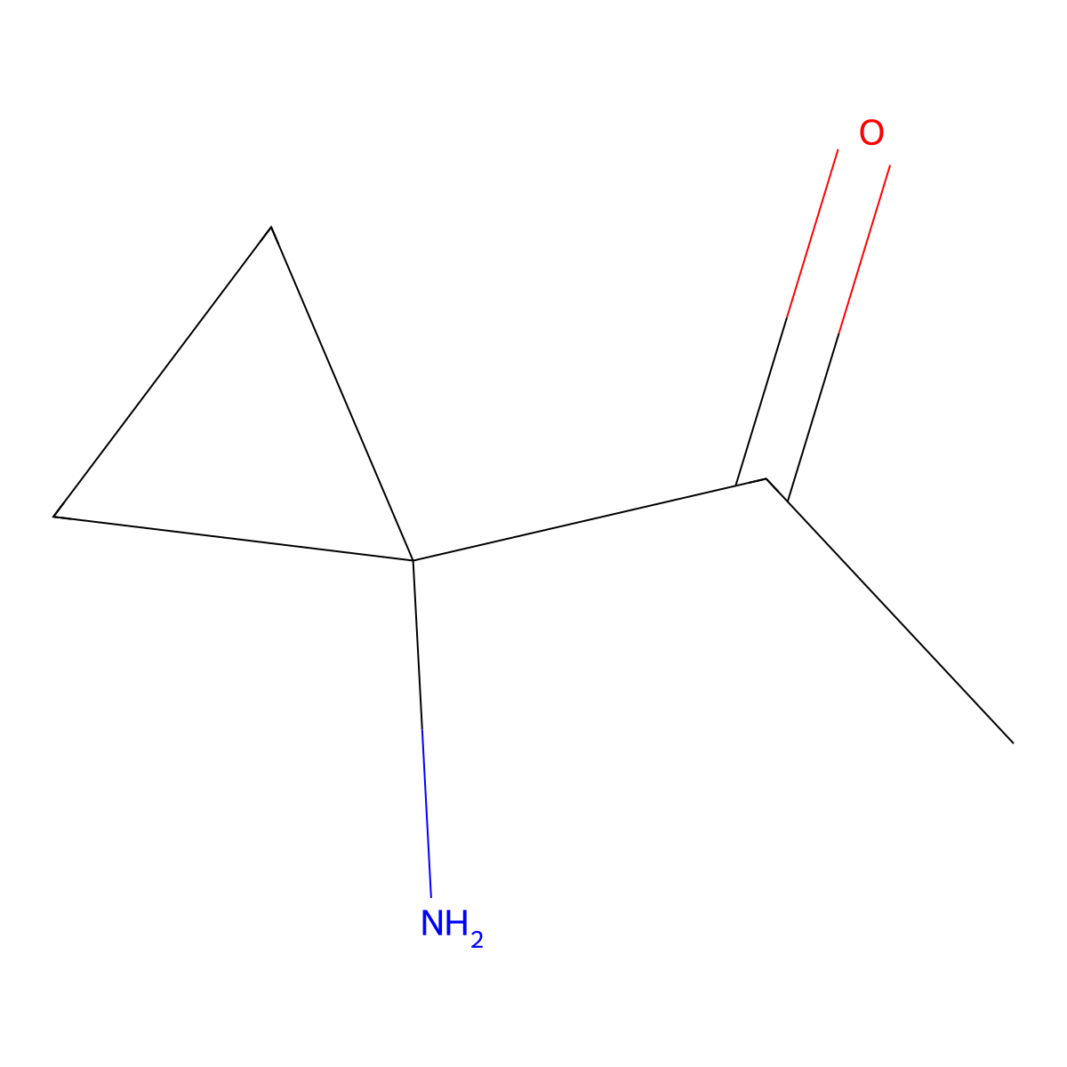 1-(1-Aminocyclopropyl)ethan-1-one molecular structure, CAS 1174281-63-0