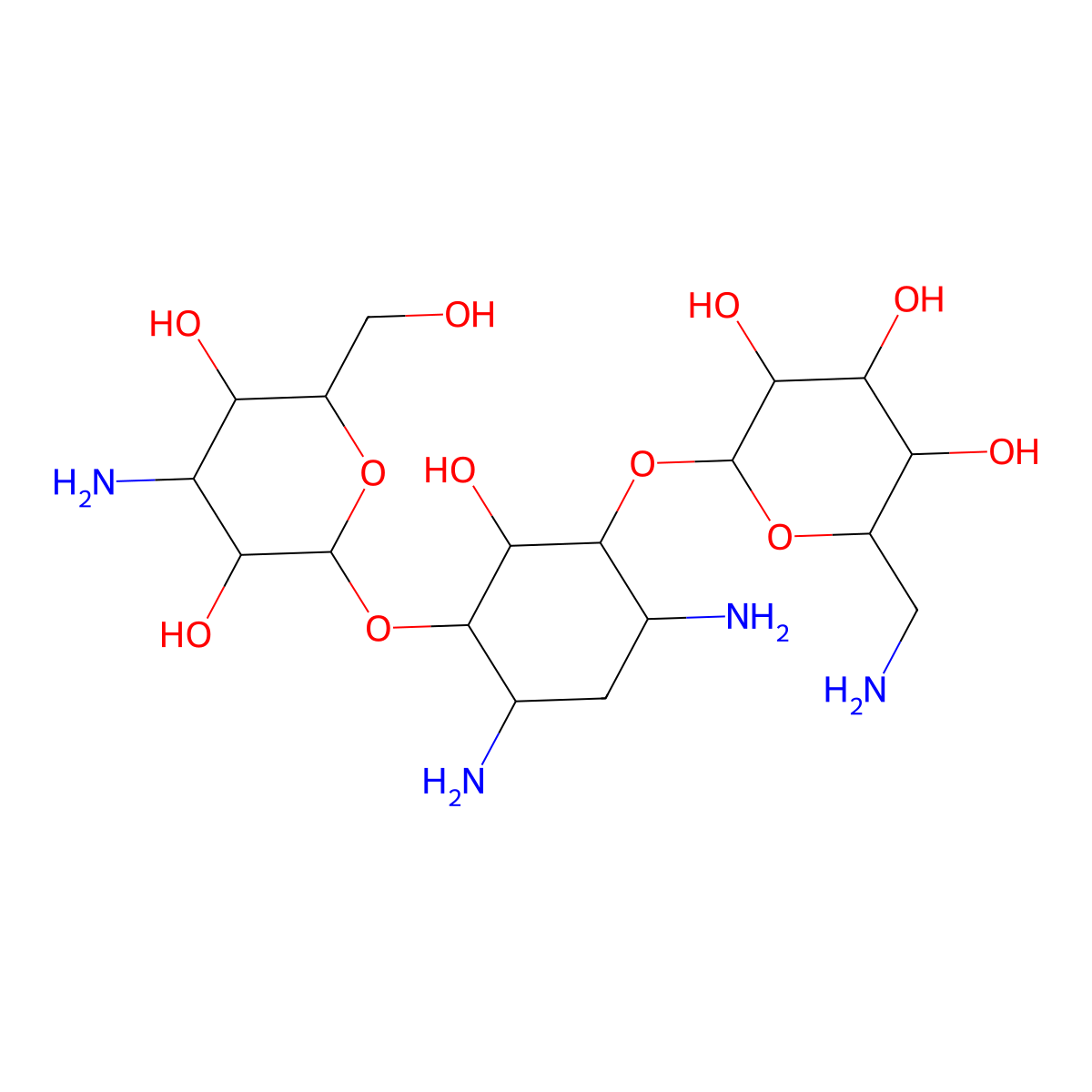 Kanamycin molecular structure, CAS 1174286-24-8