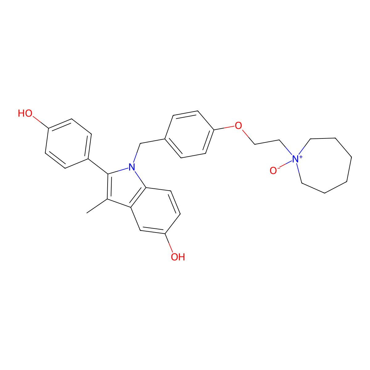 Bazedoxifene N-Oxide molecular structure, CAS 1174289-22-5