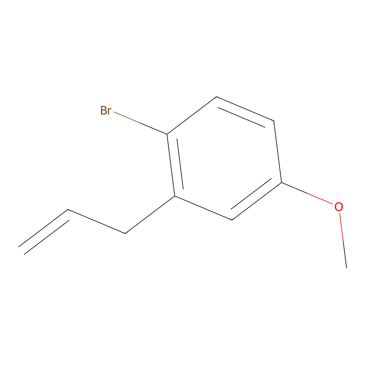 1-Bromo-4-methoxy-2-(2-propen-1-yl)benzene molecular structure, CAS 1174289-65-6