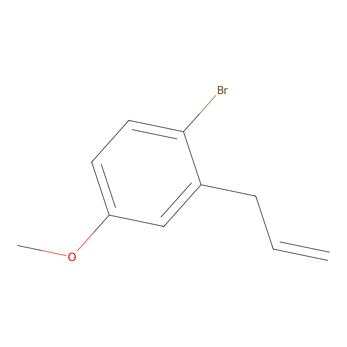 1-Bromo-4-methoxy-2-(2-propen-1-yl)benzene molecular structure, CAS 1174289-65-6