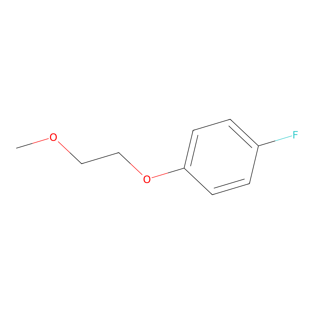 1-Fluoro-4-(2-methoxyethoxy)benzene molecular structure, CAS 1174295-65-8