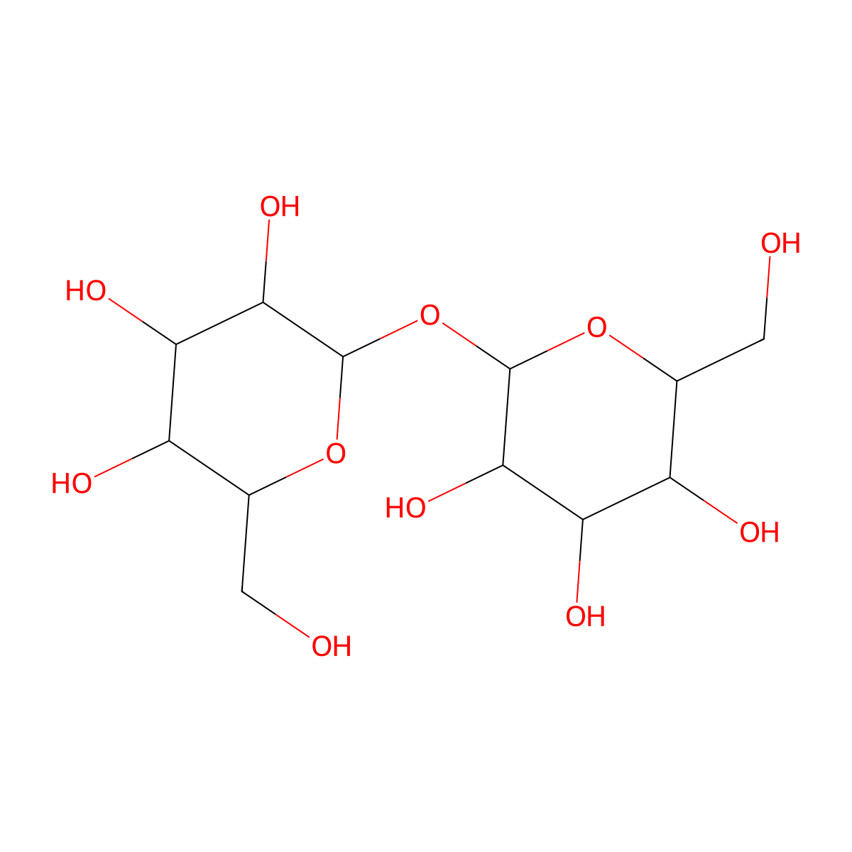 Hexopyranosyl hexopyranoside molecular structure, CAS 1174299-27-4