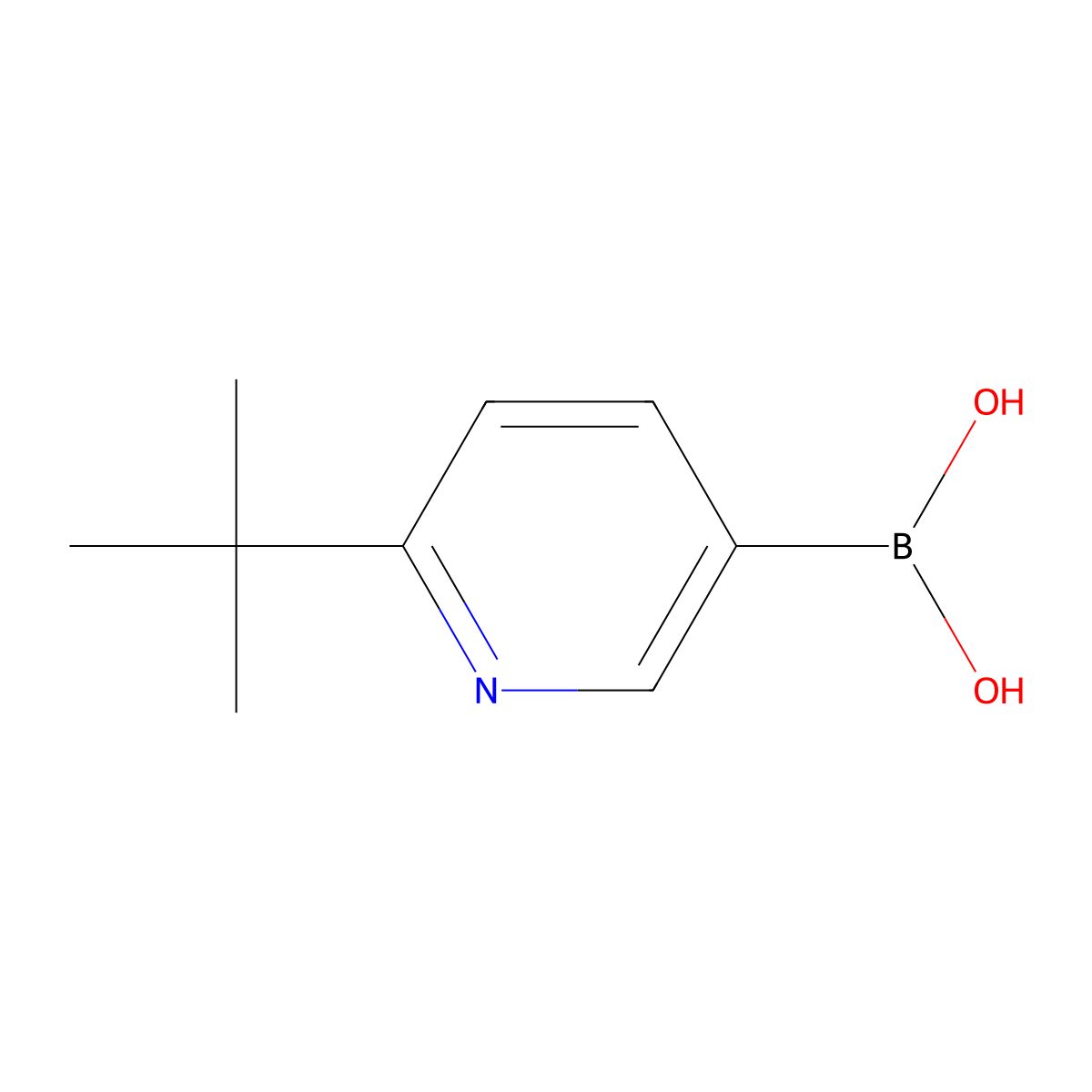 (6-tert-Butylpyridin-3-yl)boronic acid molecular structure, CAS 1174312-53-8