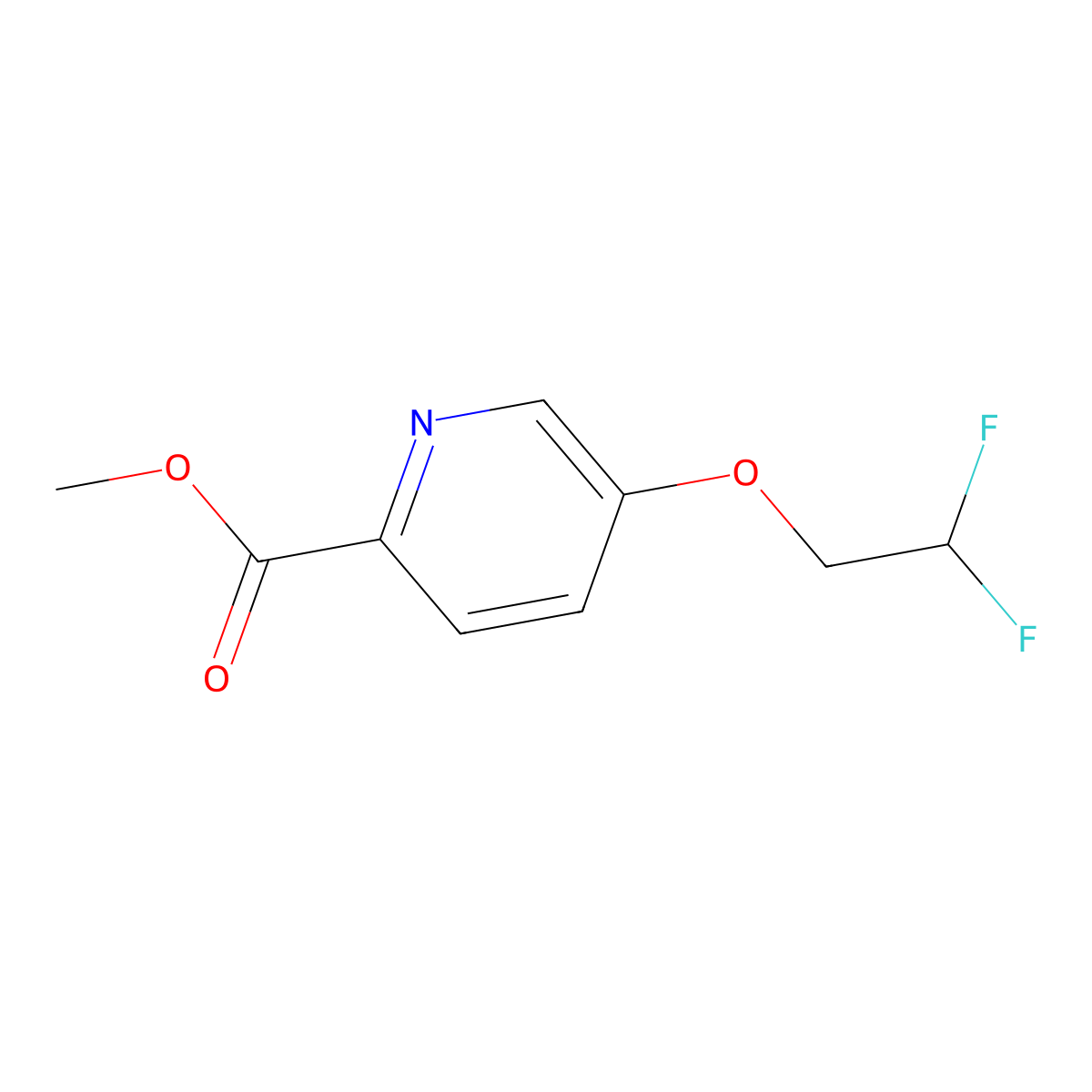 5-(2,2-Difluoro-ethoxy)-pyridine-2-carboxylic acid methyl ester molecular structure, CAS 1174323-41-1