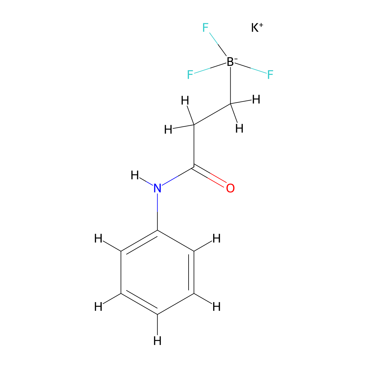Potassium trifluoro(3-oxo-3-(phenylamino)propyl)borate molecular structure, CAS 1174338-61-4