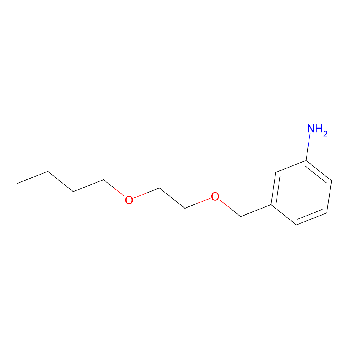 3-[(2-Butoxyethoxy)methyl]aniline molecular structure, CAS 117437-09-9