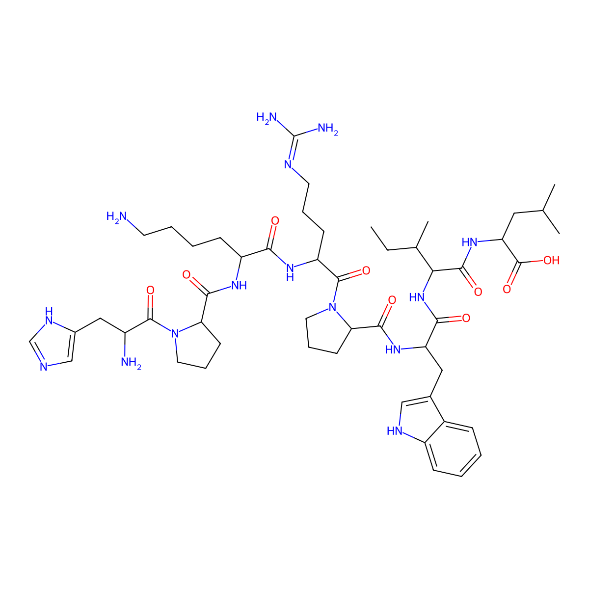 Xenin 8 molecular structure, CAS 117442-28-1