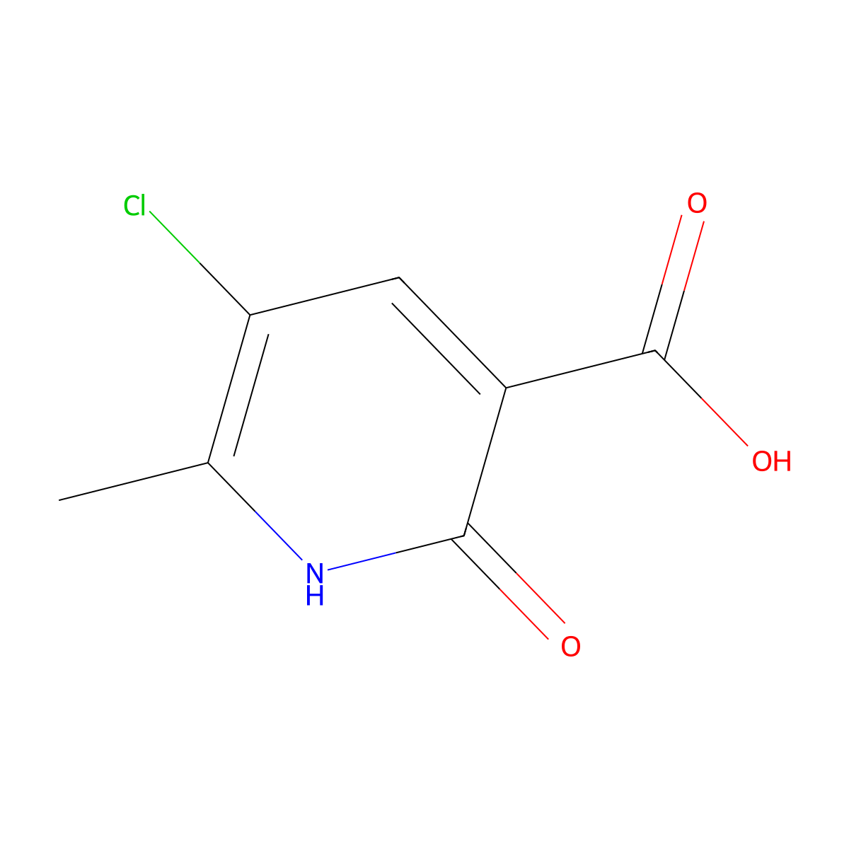 5-Chloro-2-hydroxy-6-methylnicotinic acid molecular structure, CAS 117449-75-9