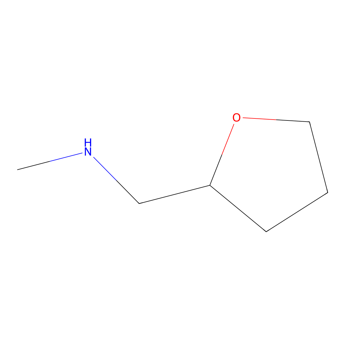 methyl((((2S)-oxolan-2-yl)methyl))amine molecular structure, CAS 1174493-84-5