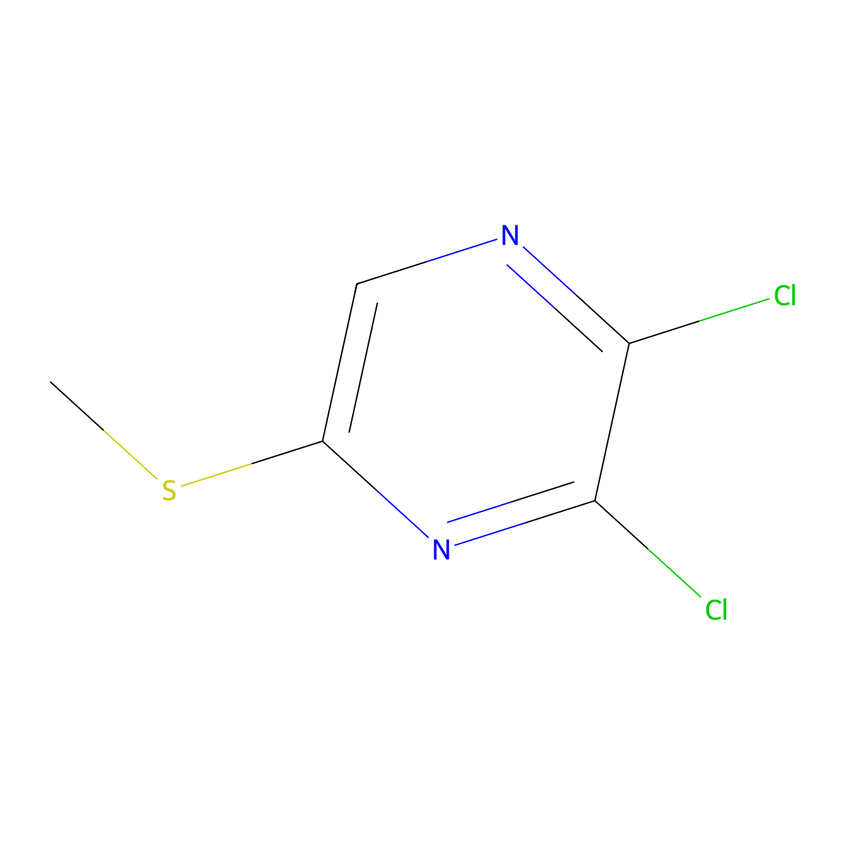 2,3-Dichloro-5-(methylthio)pyrazine molecular structure, CAS 1174517-48-6