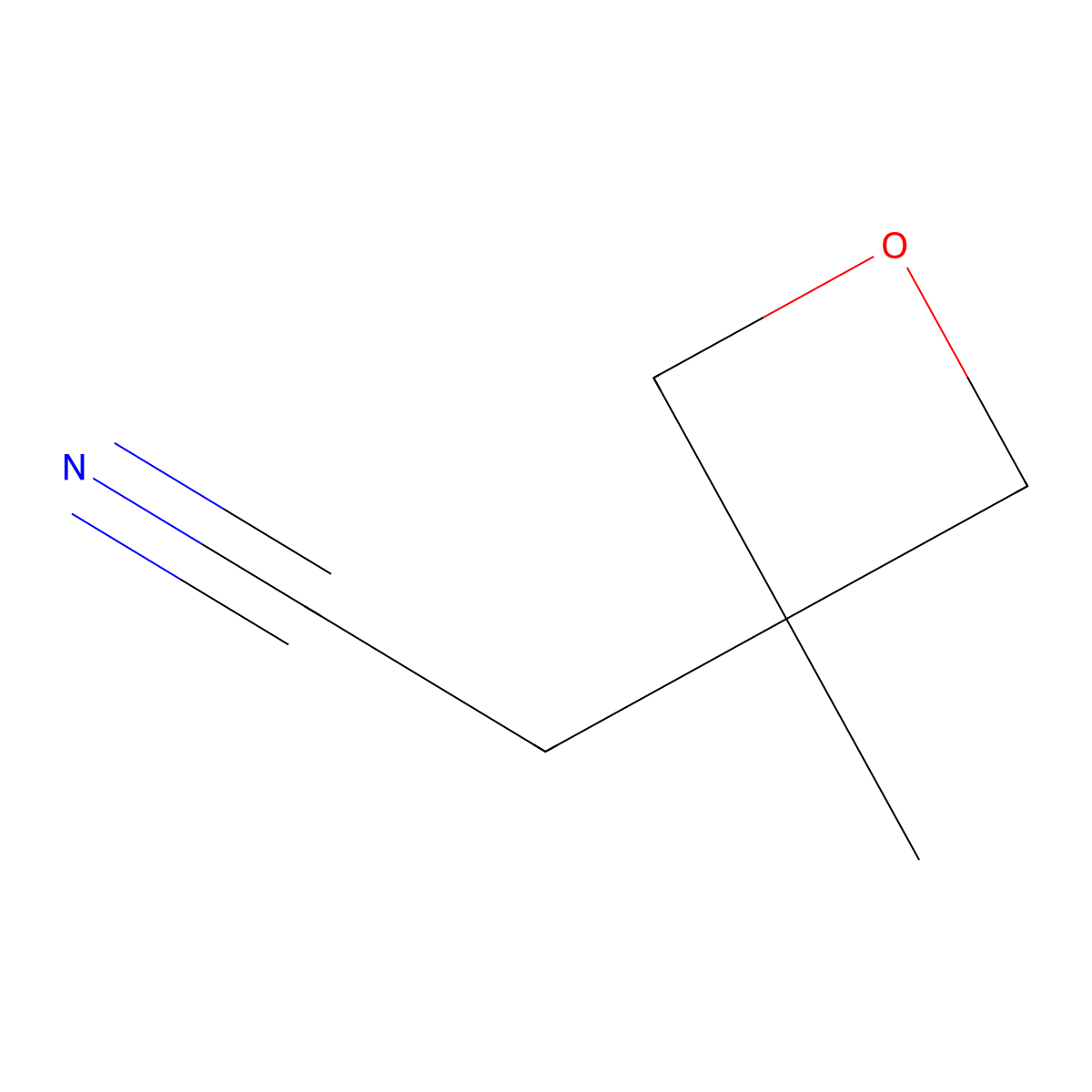 2-(3-Methyloxetan-3-yl)acetonitrile molecular structure, CAS 117452-93-4