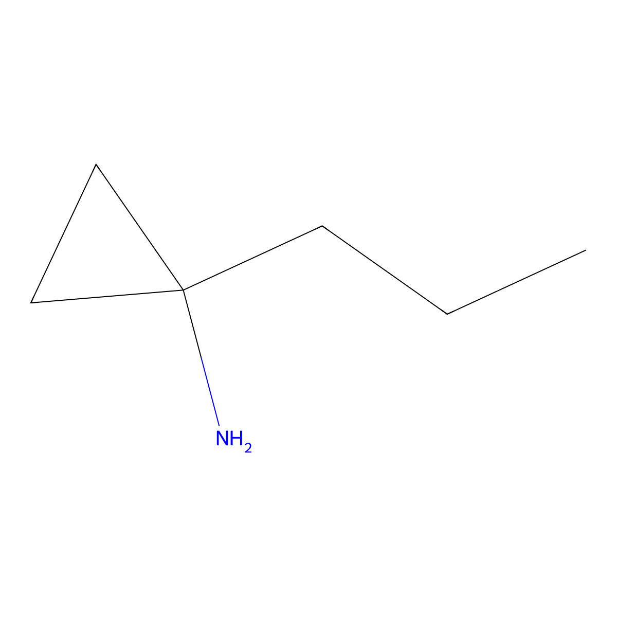 (1-Propylcyclopropyl)amine molecular structure, CAS 1174526-64-7