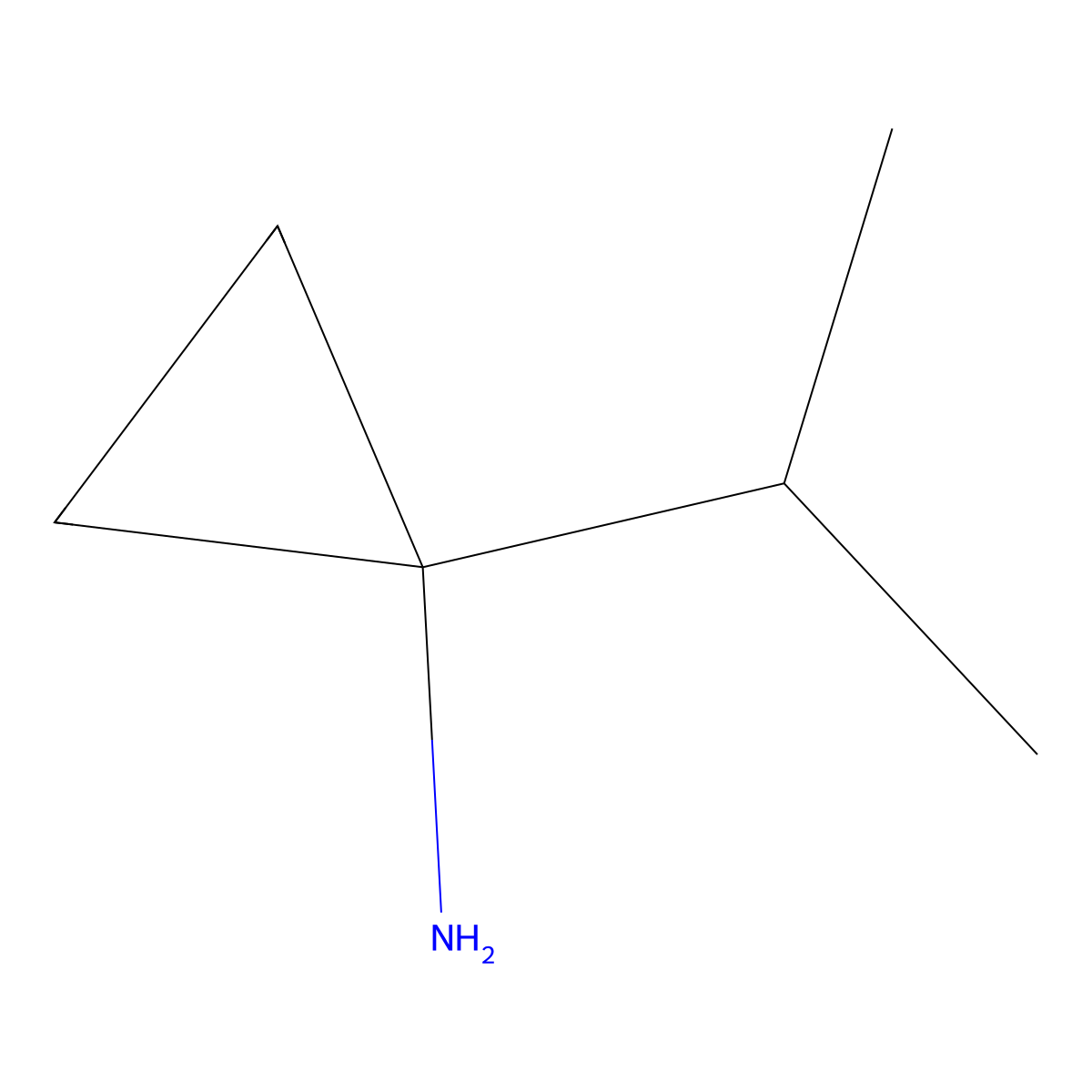 1-Isopropylcyclopropanamine molecular structure, CAS 1174526-66-9