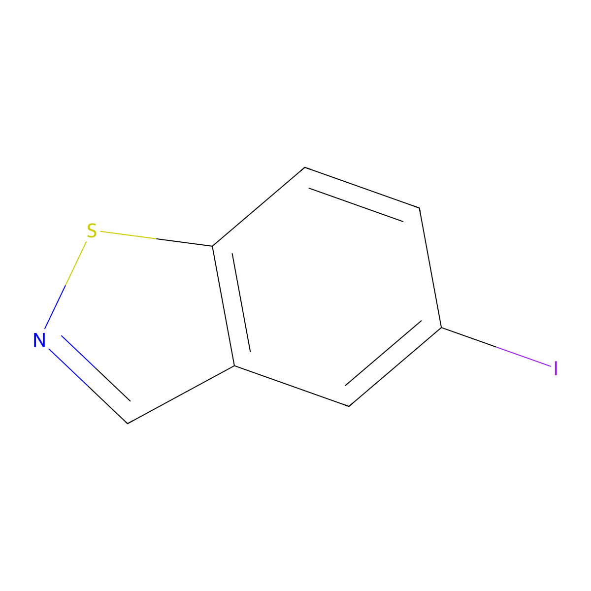 5-Iodo-1,2-benzothiazole molecular structure, CAS 1174534-50-9