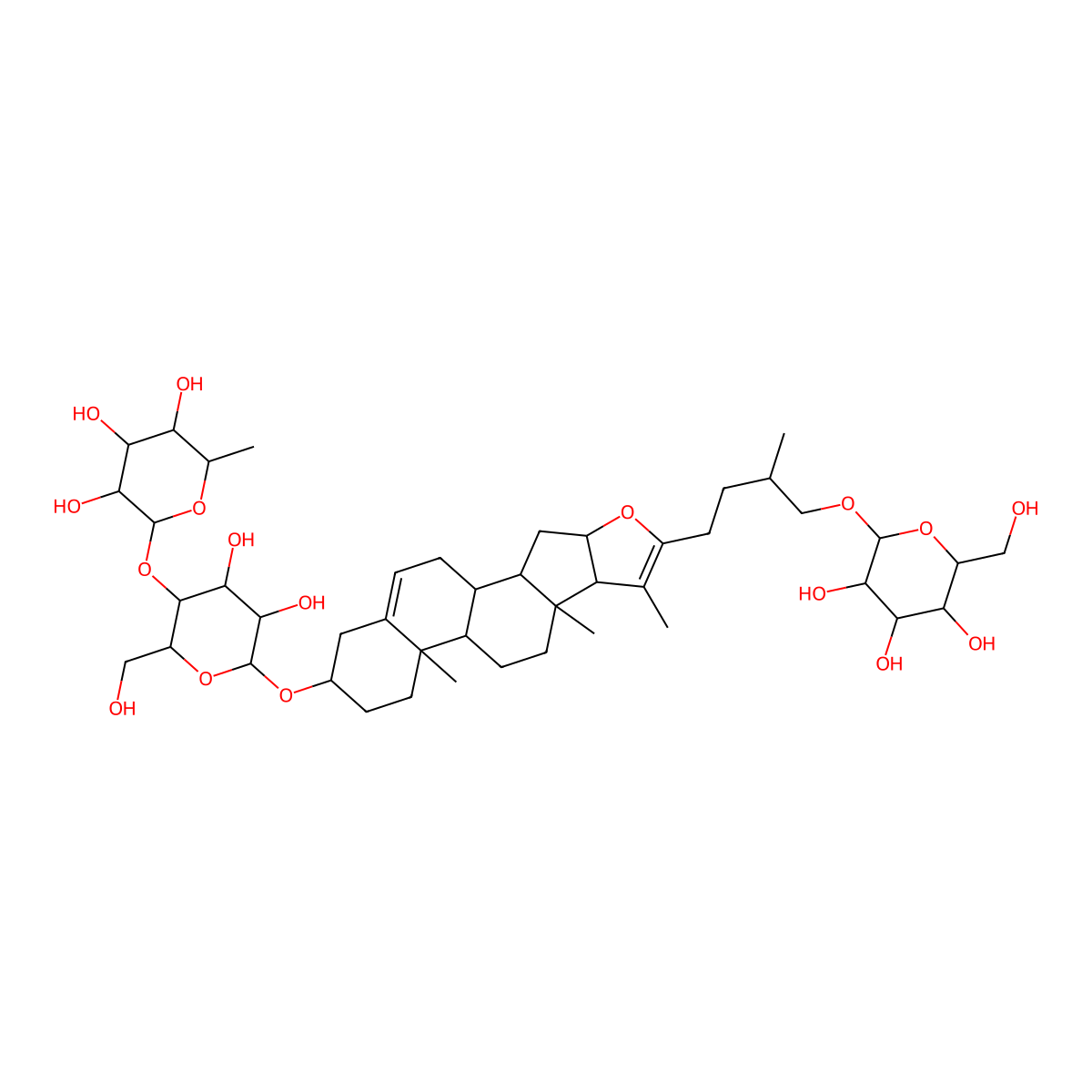 Isoproprotogracillin B molecular structure, CAS 117457-34-8
