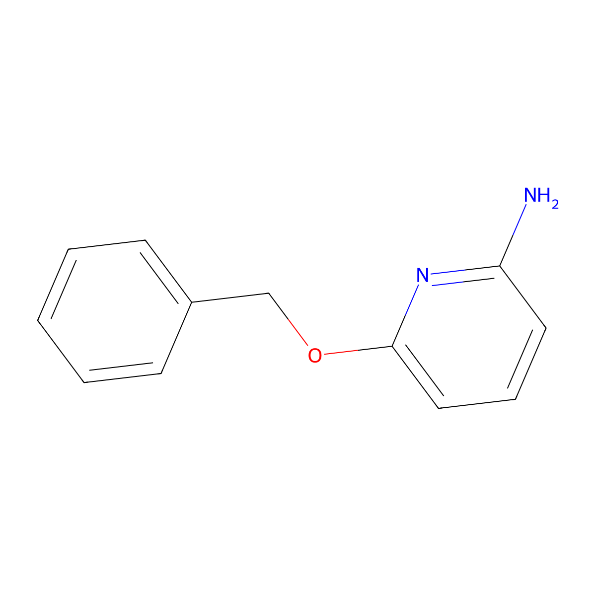 2-Amino-6-benzyloxypyridine molecular structure, CAS 1174626-28-8