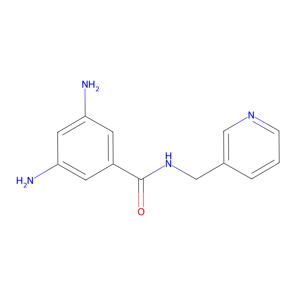 3,5-Diamino-N-(pyridin-3-ylmethyl)benzamide molecular structure, CAS 1174642-69-3