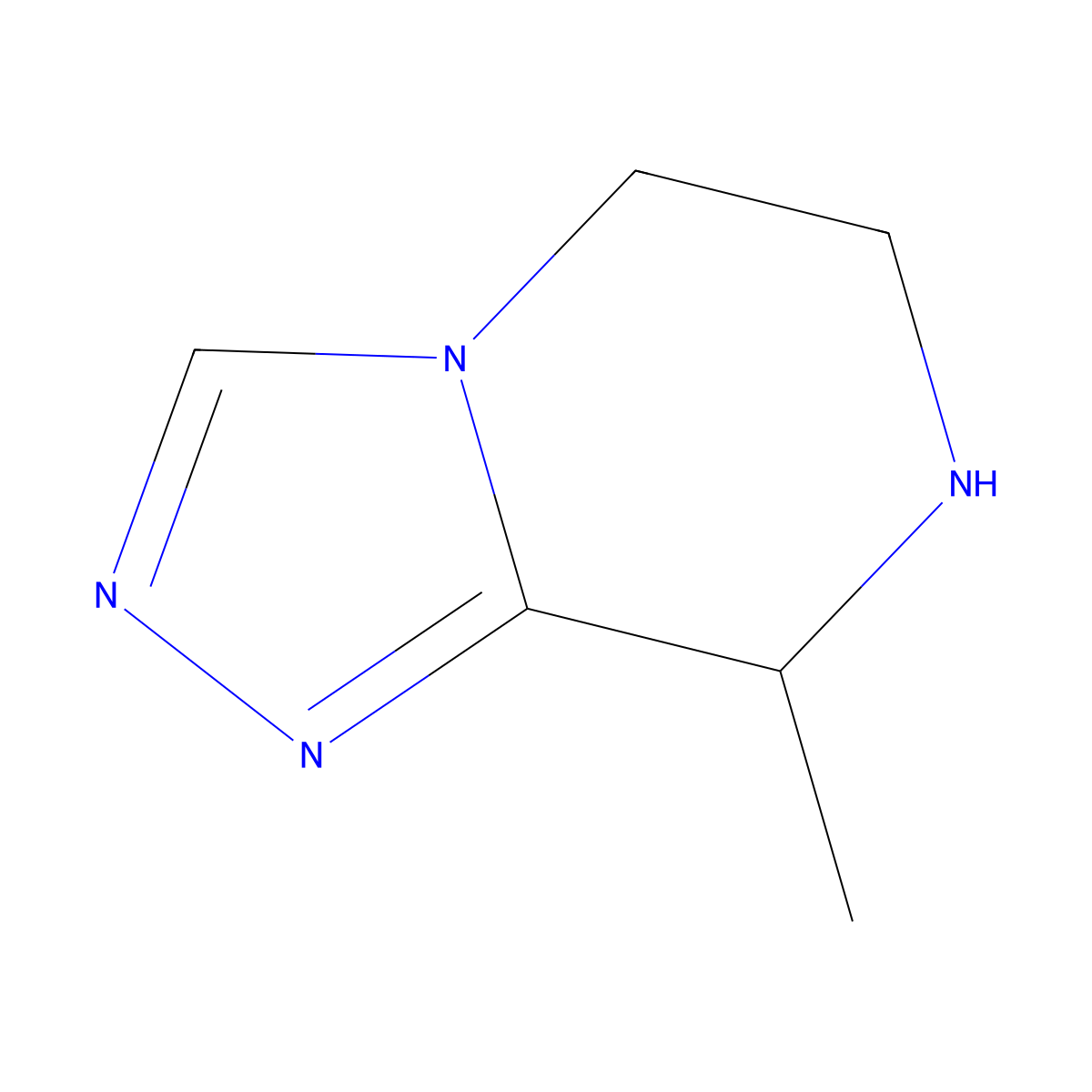 8-methyl-5H,6H,7H,8H-[1,2,4]triazolo[4,3-a]pyrazine molecular structure, CAS 1174644-89-3