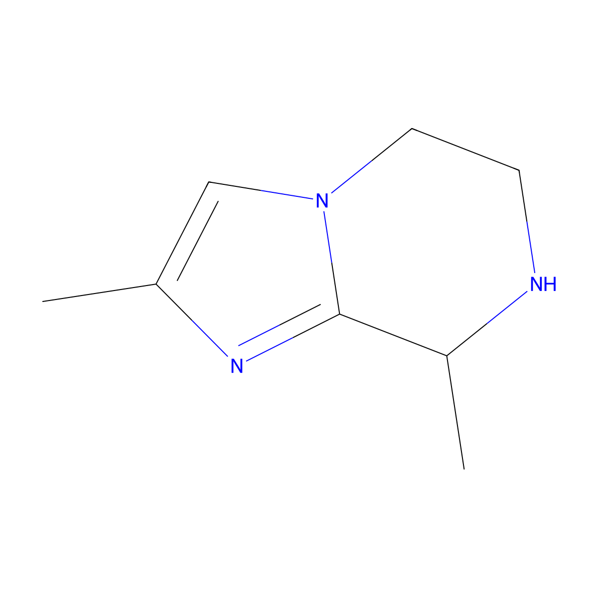 2,8-Dimethyl-5,6,7,8-tetrahydroimidazo[1,2-a]pyrazine molecular structure, CAS 1174645-47-6
