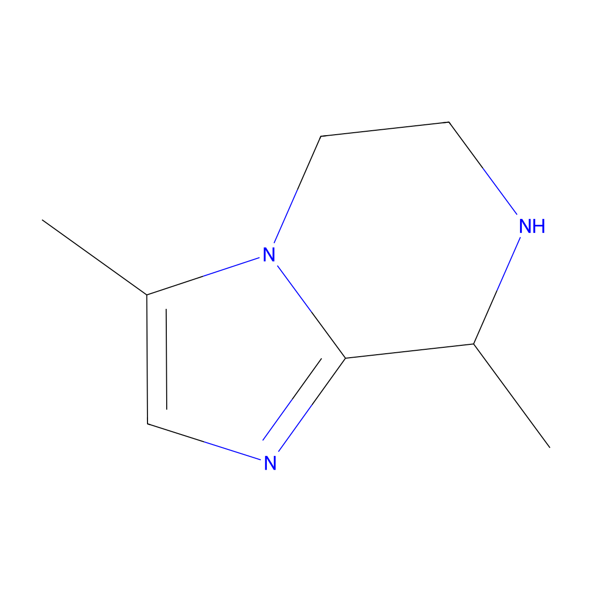 3,8-dimethyl-5H,6H,7H,8H-imidazo[1,2-a]pyrazine molecular structure, CAS 1174645-56-7