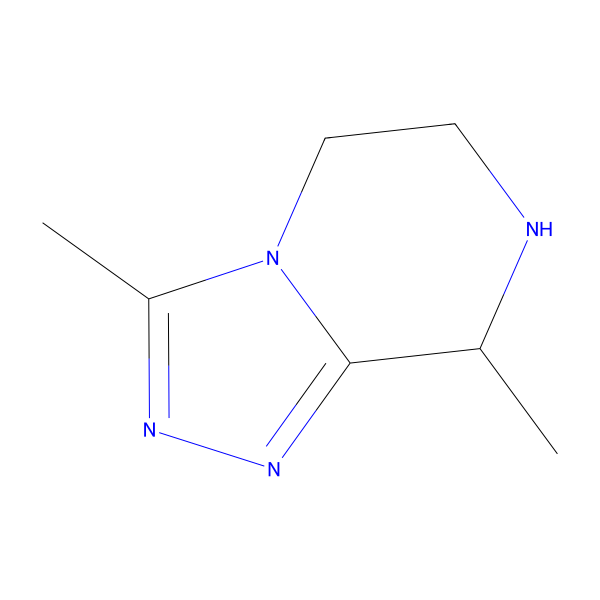 3,8-dimethyl-5H,6H,7H,8H-[1,2,4]triazolo[4,3-a]pyrazine molecular structure, CAS 1174645-65-8