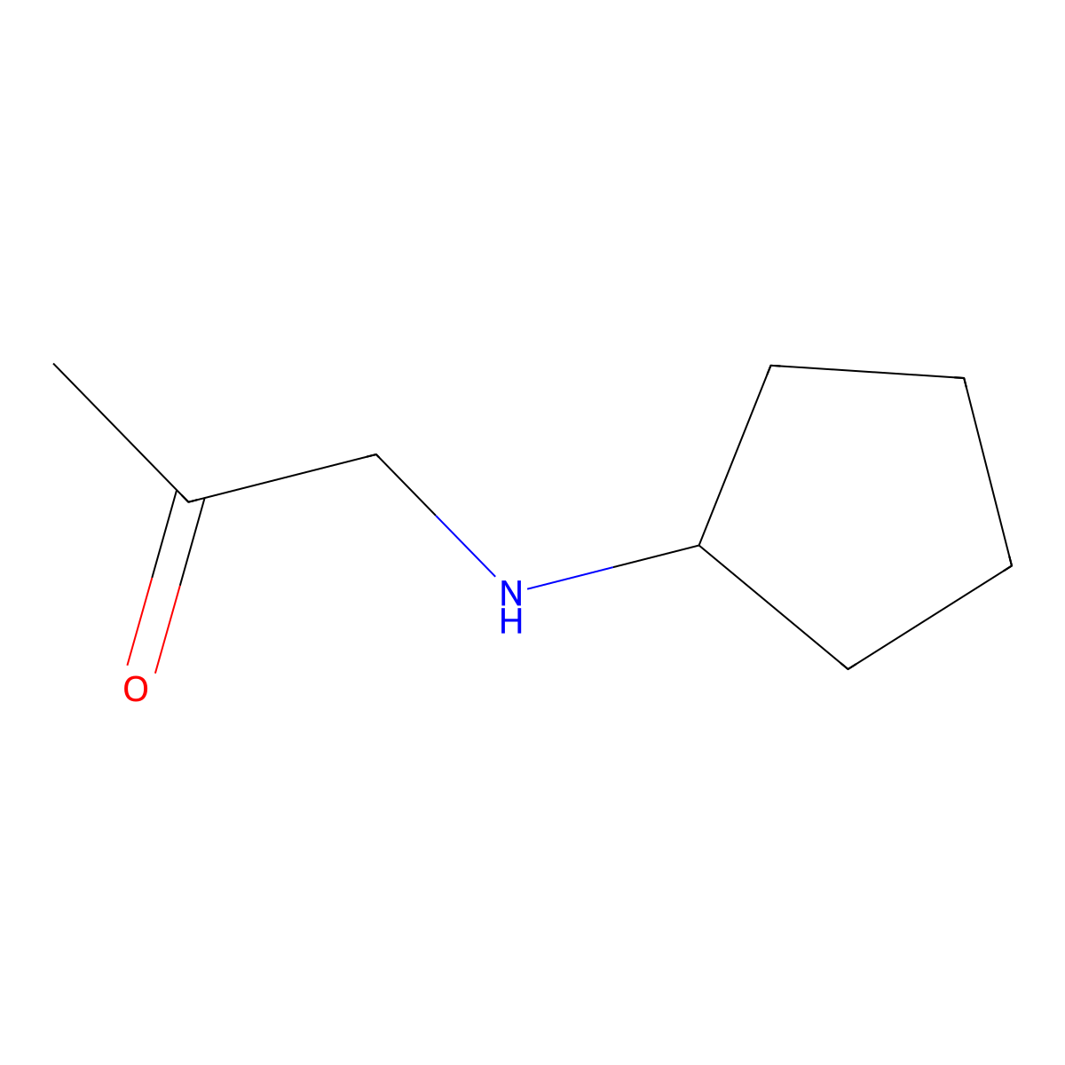 1-(Cyclopentylamino)propan-2-one molecular structure, CAS 1174668-99-5