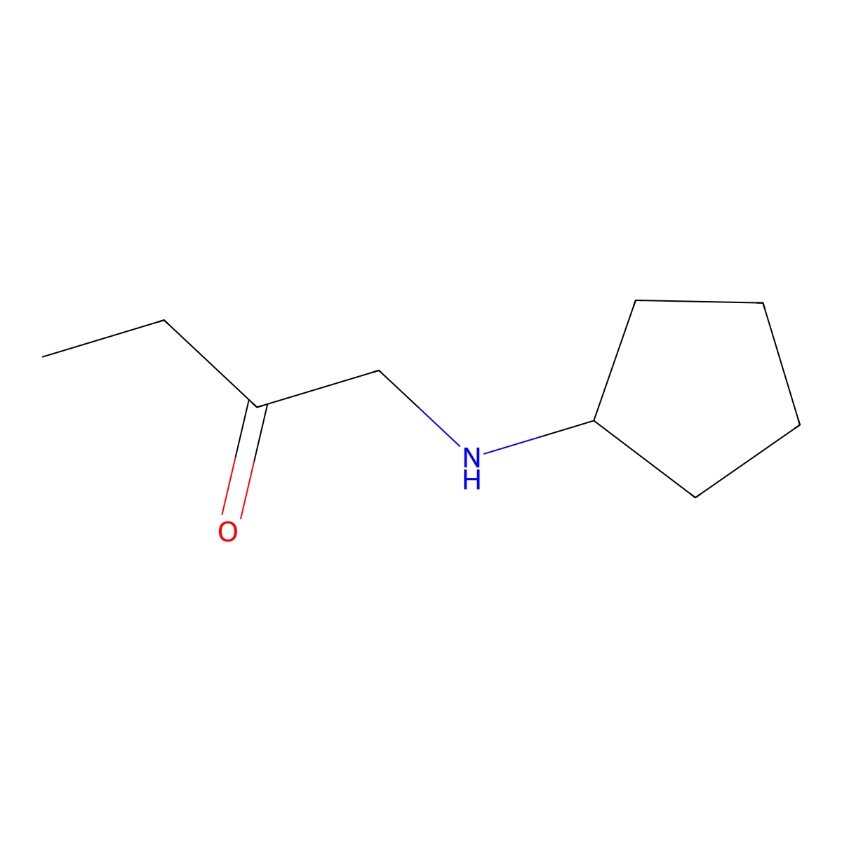 1-(Cyclopentylamino)butan-2-one molecular structure, CAS 1174669-35-2