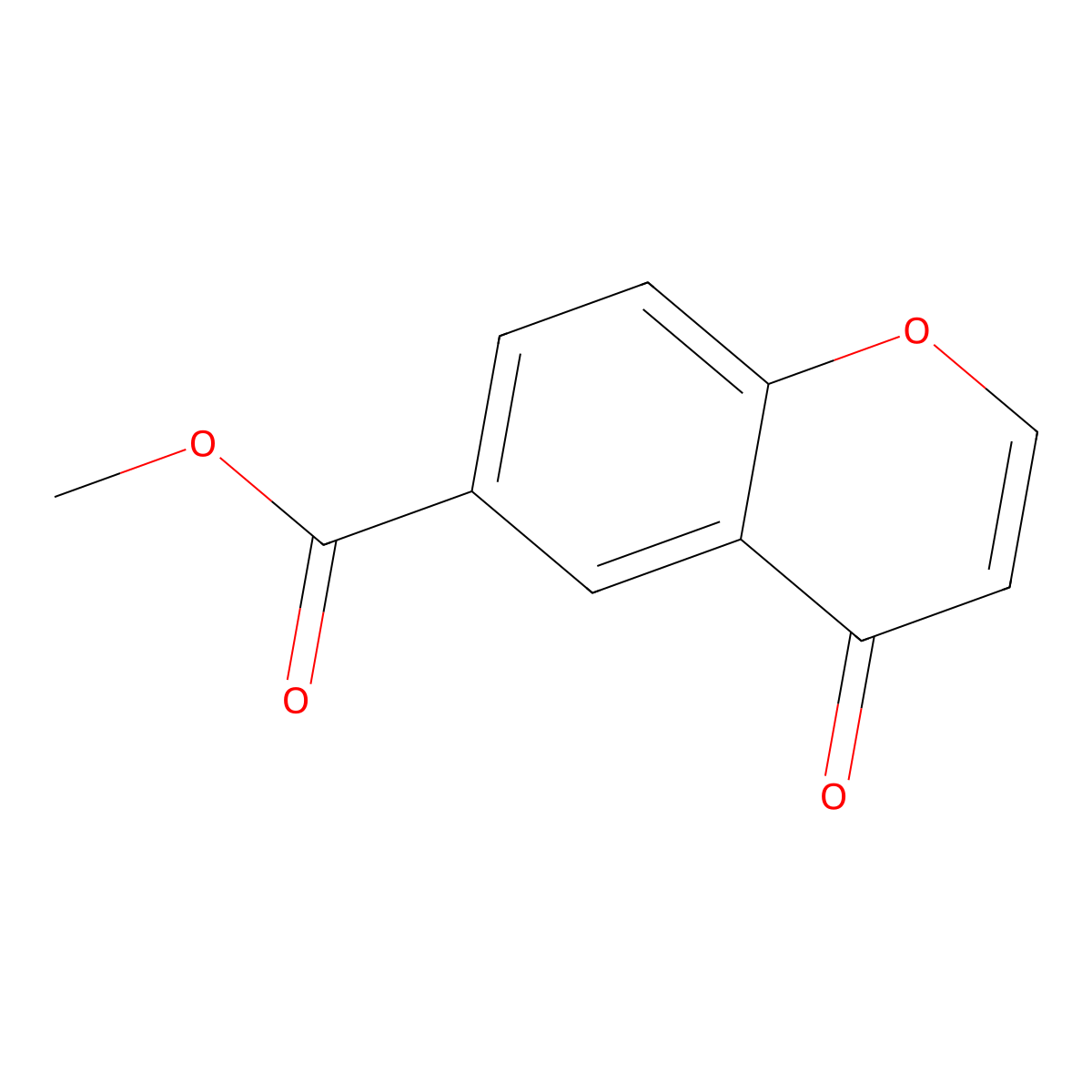 methyl 4-oxo-4H-chromene-6-carboxylate molecular structure, CAS 1174710-07-6
