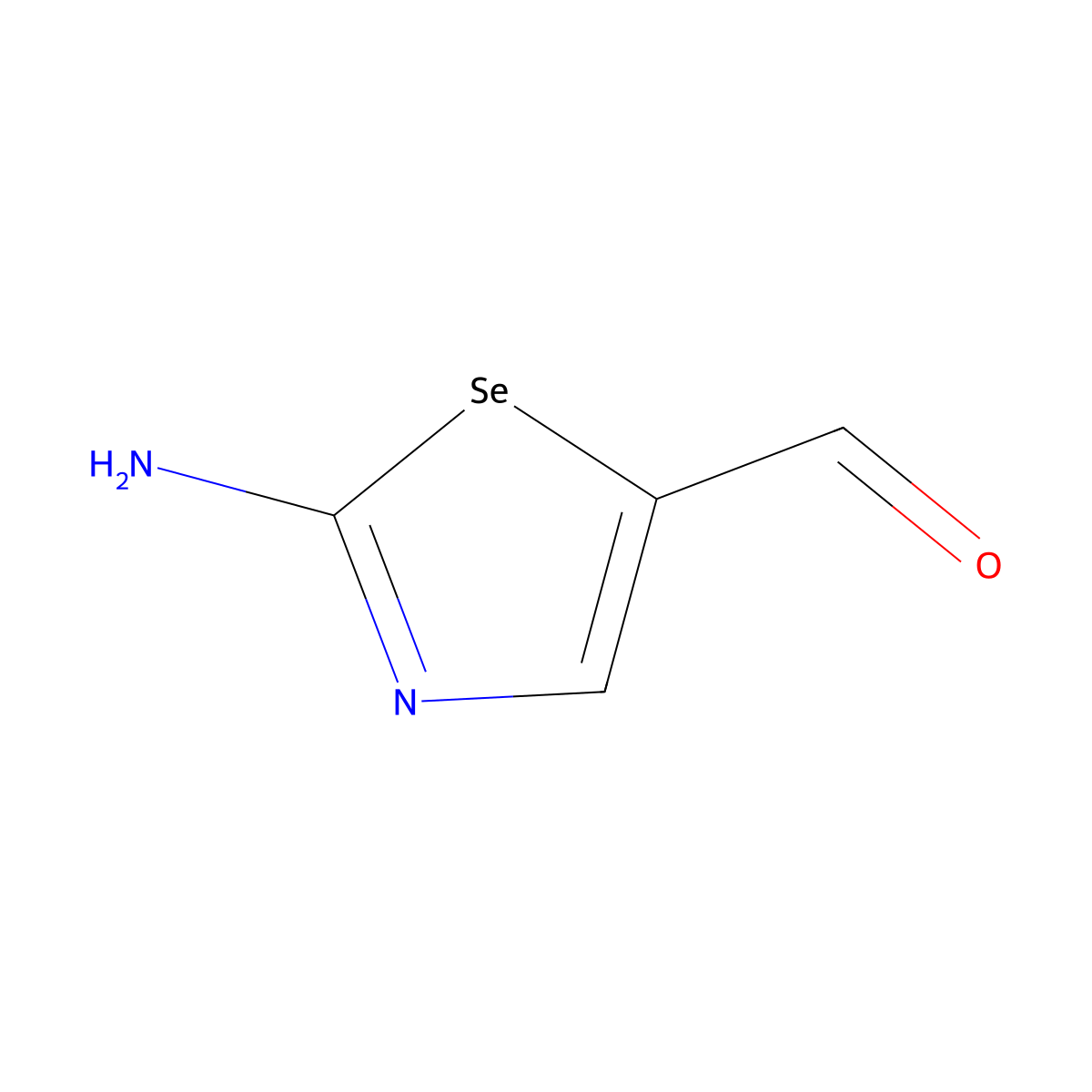 2-Amino-1,3-selenazole-5-carbaldehyde molecular structure, CAS 1174753-11-7