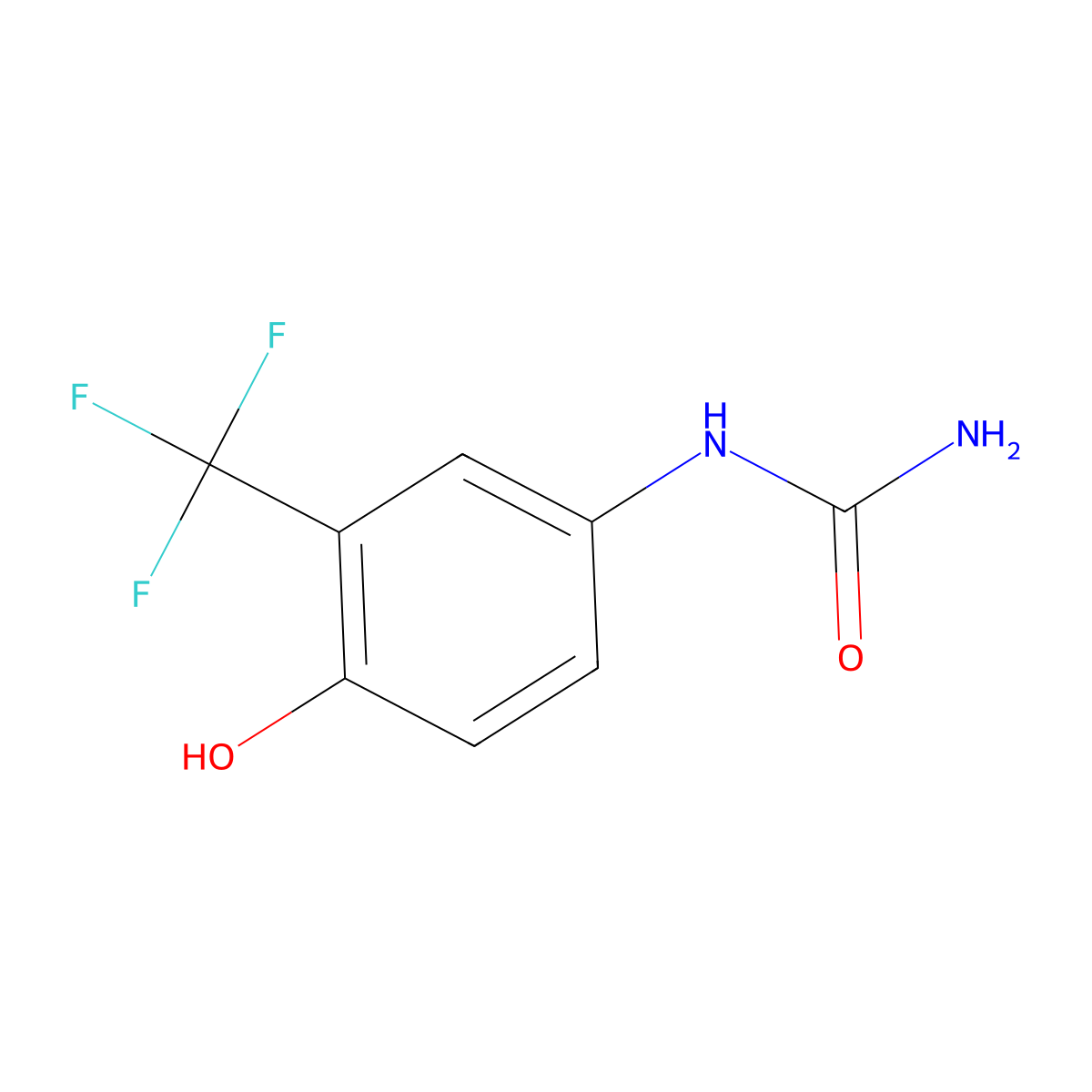 [4-Hydroxy-3-(trifluoromethyl)phenyl]urea molecular structure, CAS 1174758-88-3