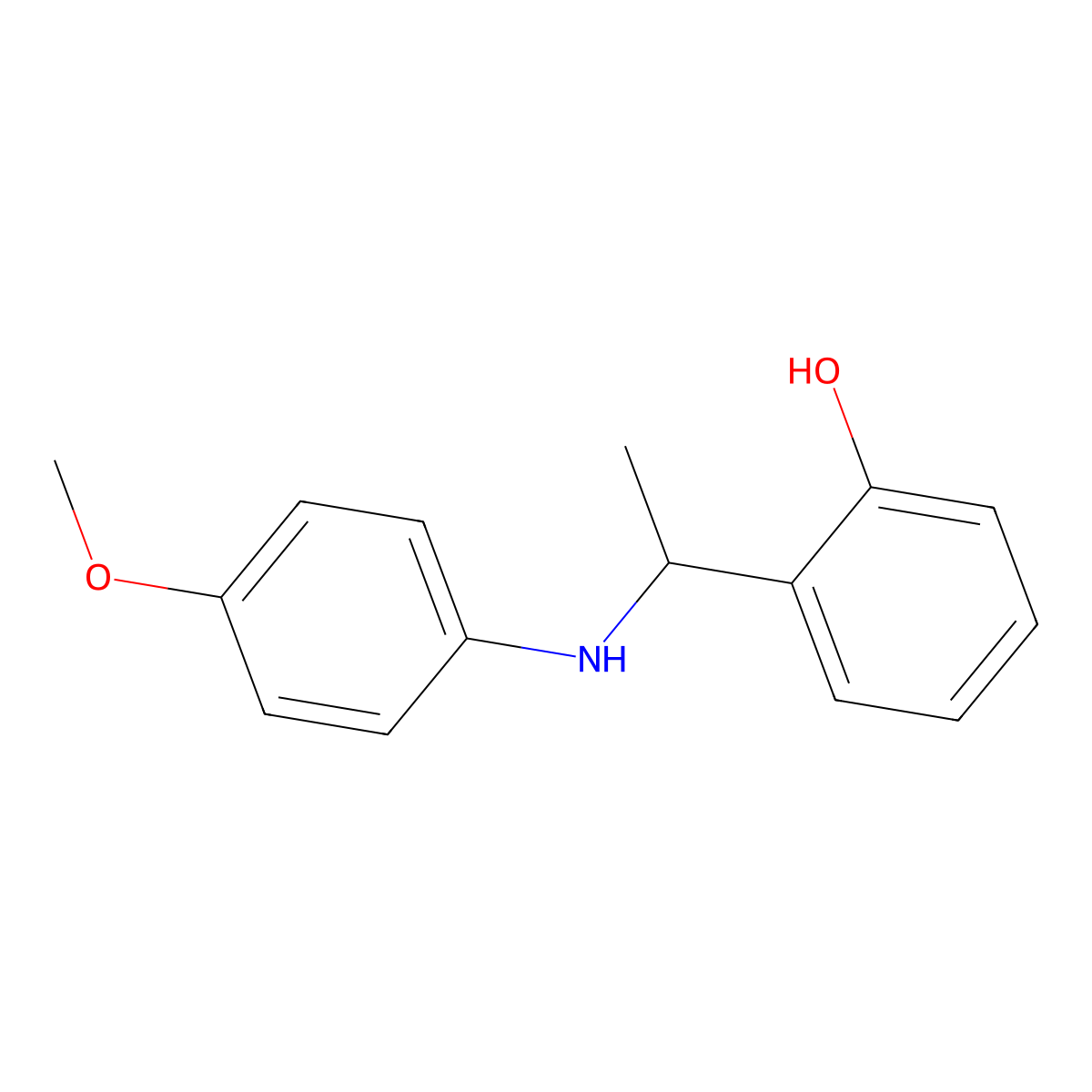 2-[1-(4-Methoxyanilino)ethyl]phenol molecular structure, CAS 117483-12-2