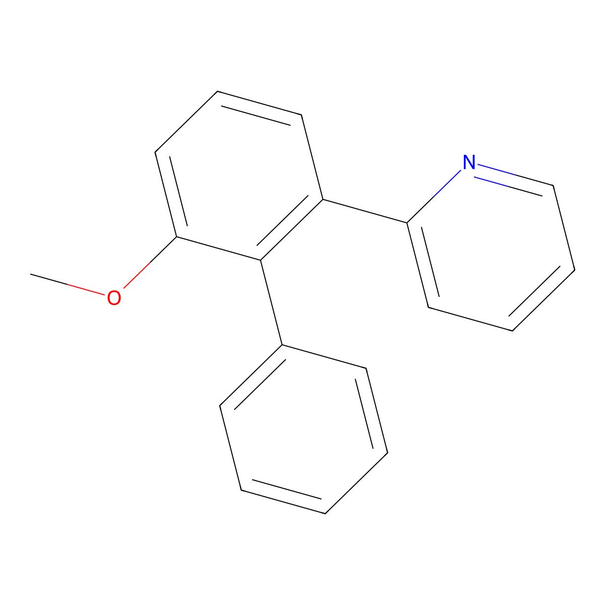 2-(6-Methoxy-[1,1'-biphenyl]-2-yl)pyridine molecular structure, CAS 1174895-59-0