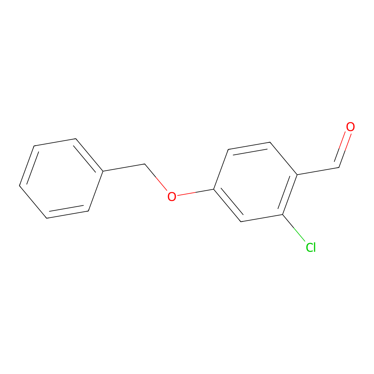 4-(Benzyloxy)-2-chlorobenzaldehyde molecular structure, CAS 117490-57-0