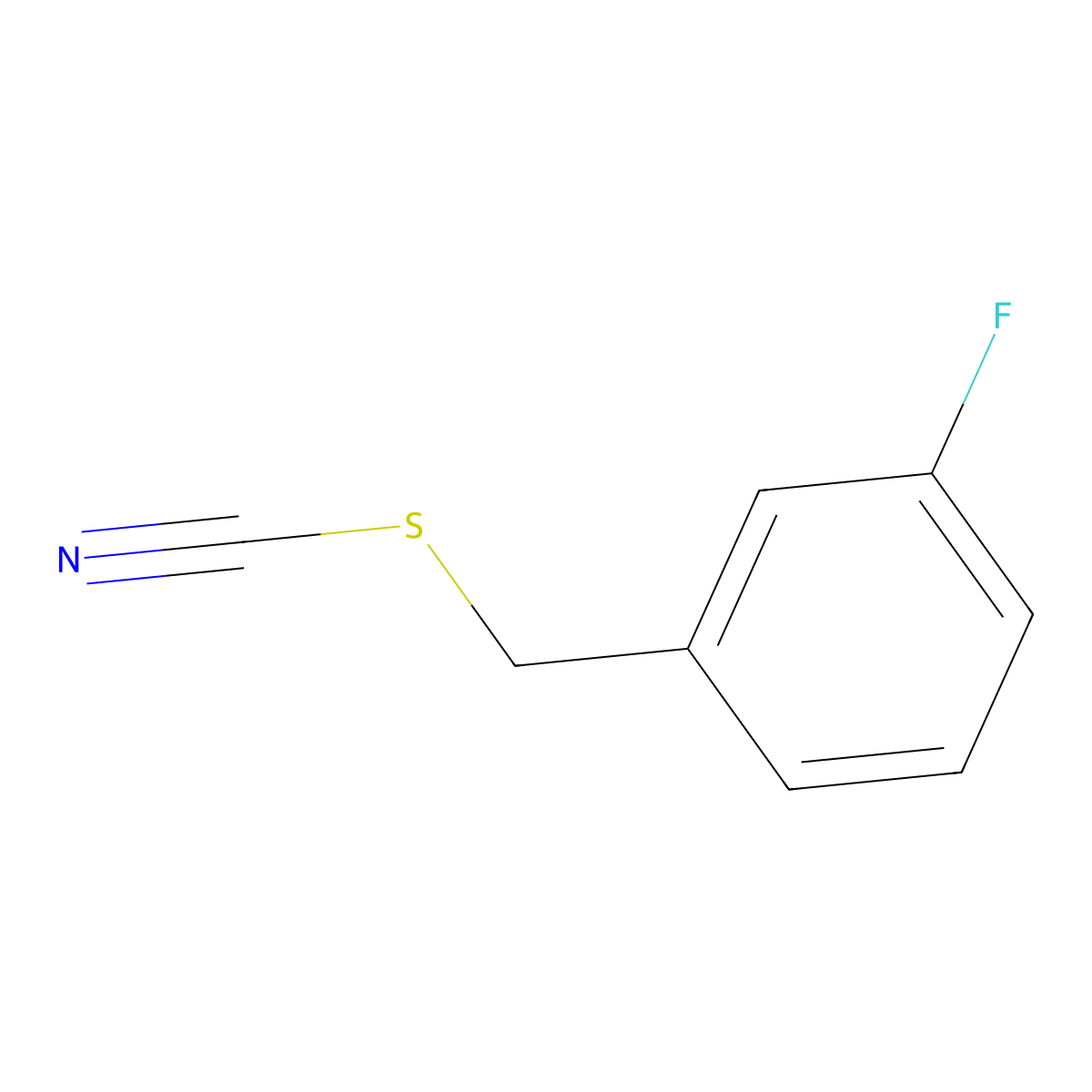 3-Fluorobenzyl thiocyanate molecular structure, CAS 1174906-72-9
