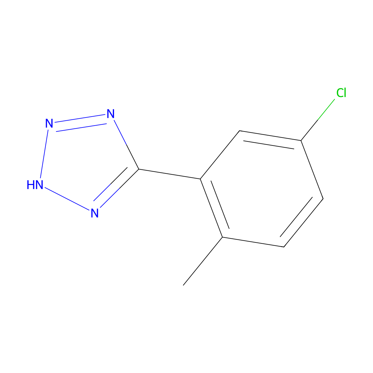5-(5-Chloro-2-methylphenyl)-1H-tetrazole molecular structure, CAS 1174906-78-5