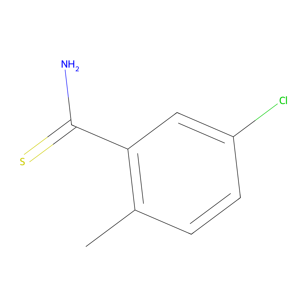5-Chloro-2-methylthiobenzamide molecular structure, CAS 1174906-84-3