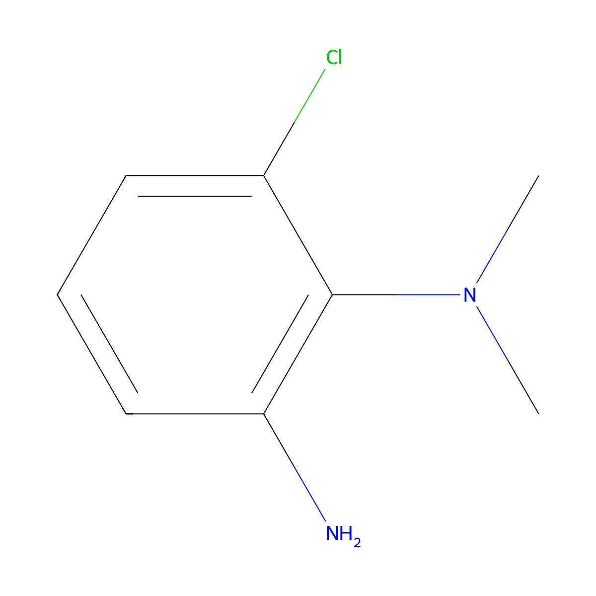 6-Chloro-N1,N1-dimethylbenzene-1,2-diamine molecular structure, CAS 1174932-22-9