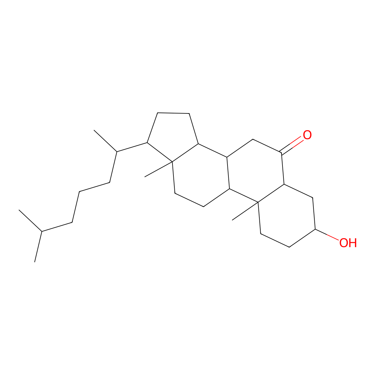 6-Ketocholestanol molecular structure, CAS 1175-06-0