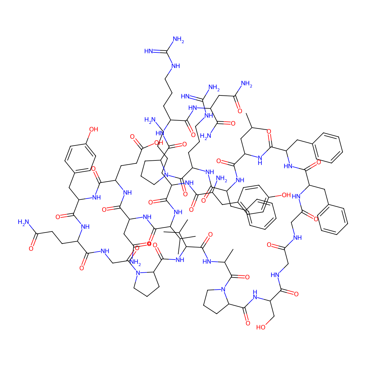 Neuromedin U (rat) molecular structure, CAS 117505-80-3