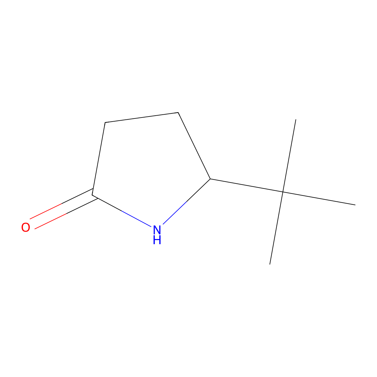 (R)-5-tert-butylpyrrolidin-2-one molecular structure, CAS 1175052-08-0