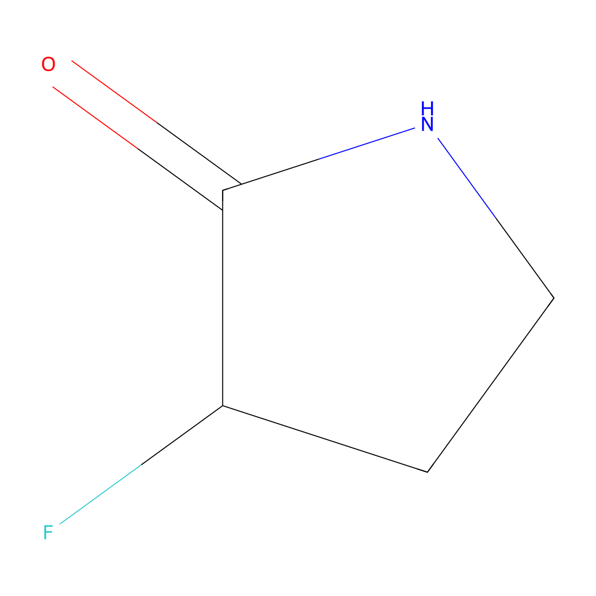 (3R)-3-fluoropyrrolidin-2-one molecular structure, CAS 1175052-20-6