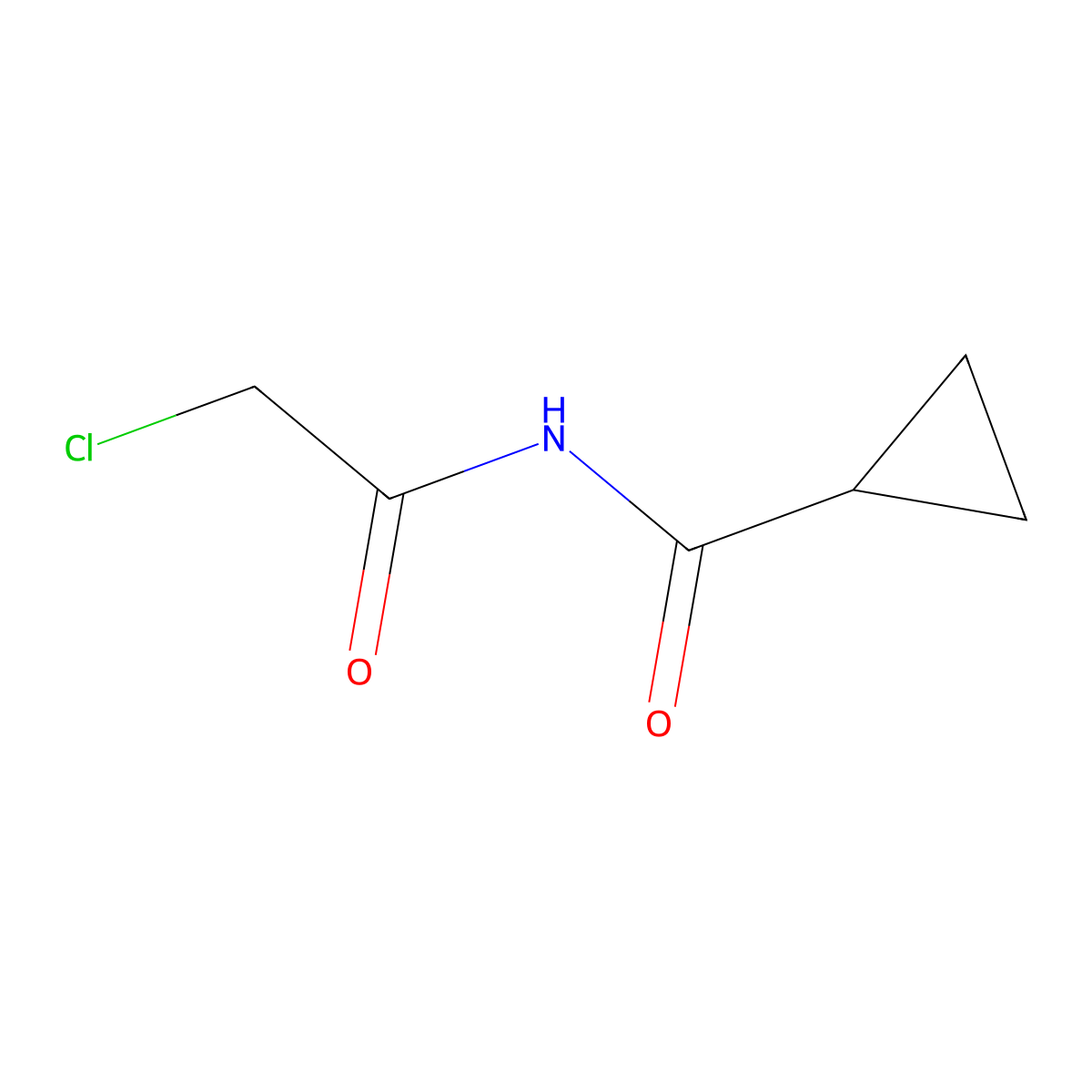 N-(2-chloroacetyl)cyclopropanecarboxamide molecular structure, CAS 1175127-57-7