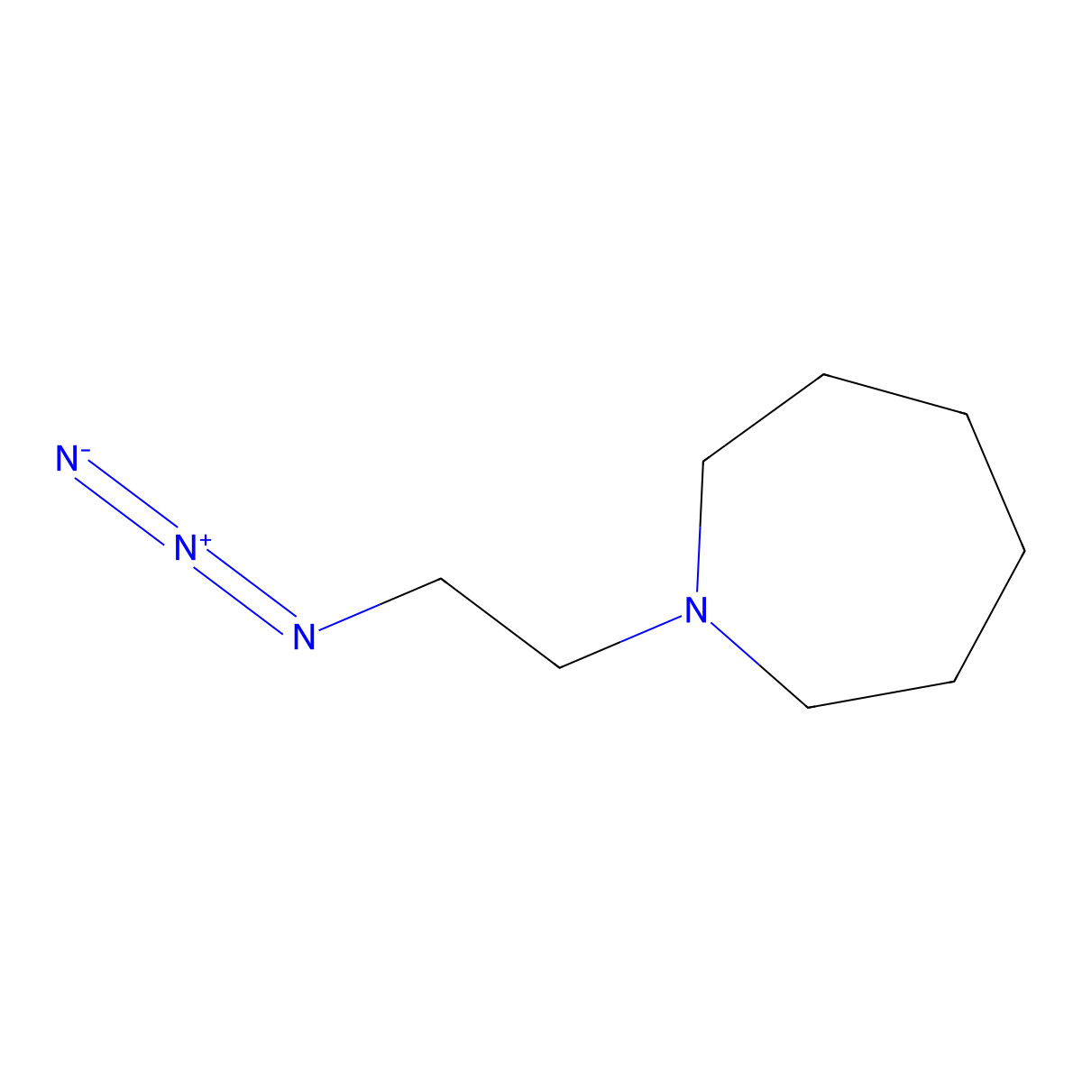 1-(2-Azidoethyl)azepane molecular structure, CAS 1175146-65-2