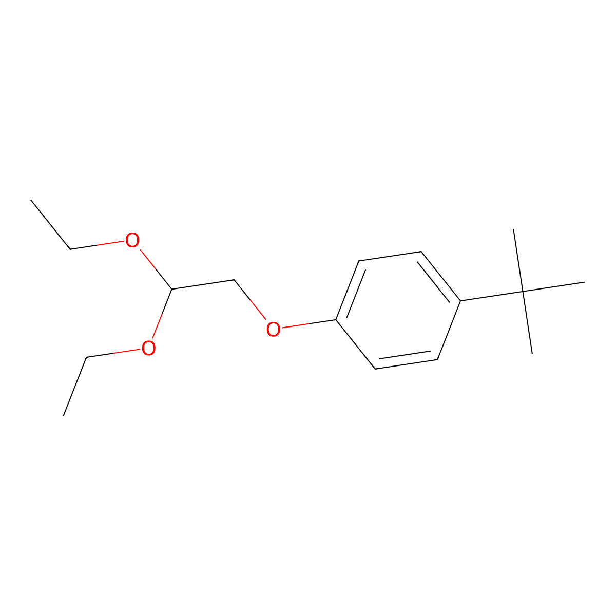 1-tert-Butyl-4-(2,2-diethoxy-ethoxy)-benzene molecular structure, CAS 117516-62-8