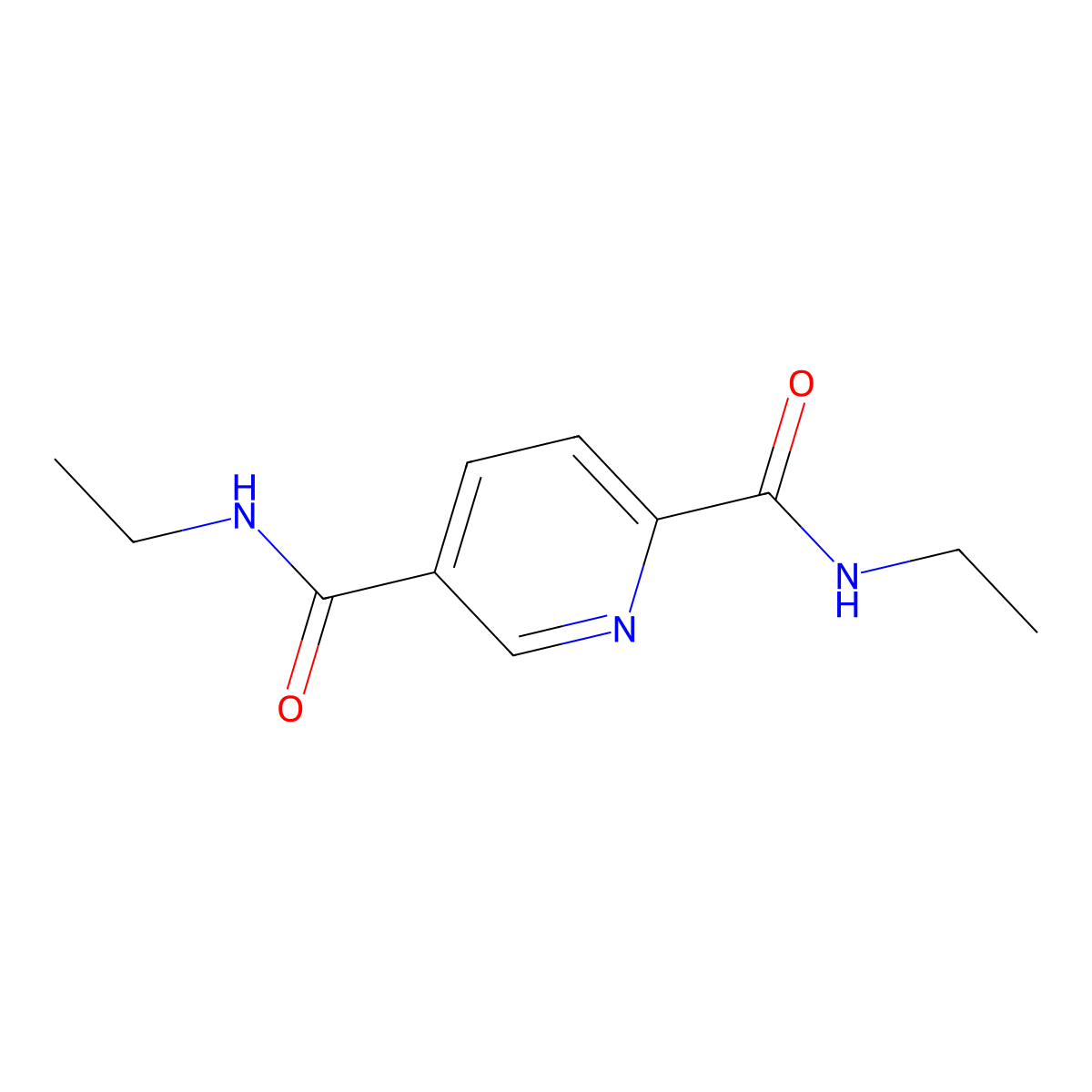N,N'-diethylpyridine-2,5-dicarboxamide molecular structure, CAS 117517-21-2