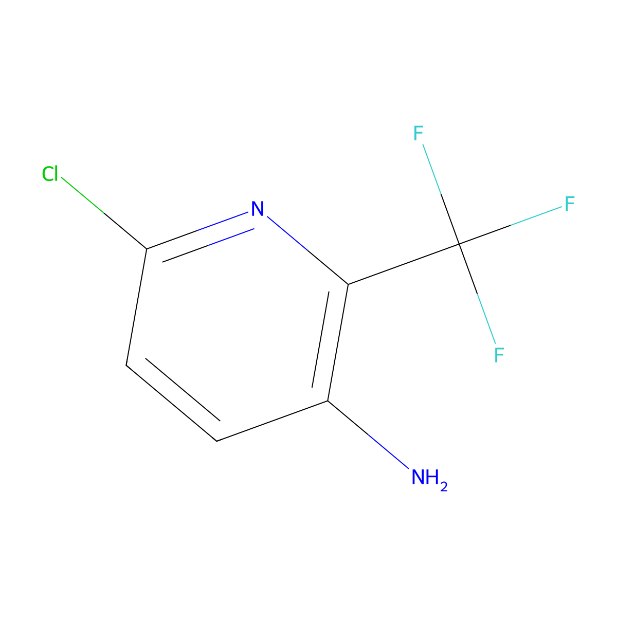 6-Chloro-2-(trifluoromethyl)pyridin-3-amine molecular structure, CAS 117519-13-8