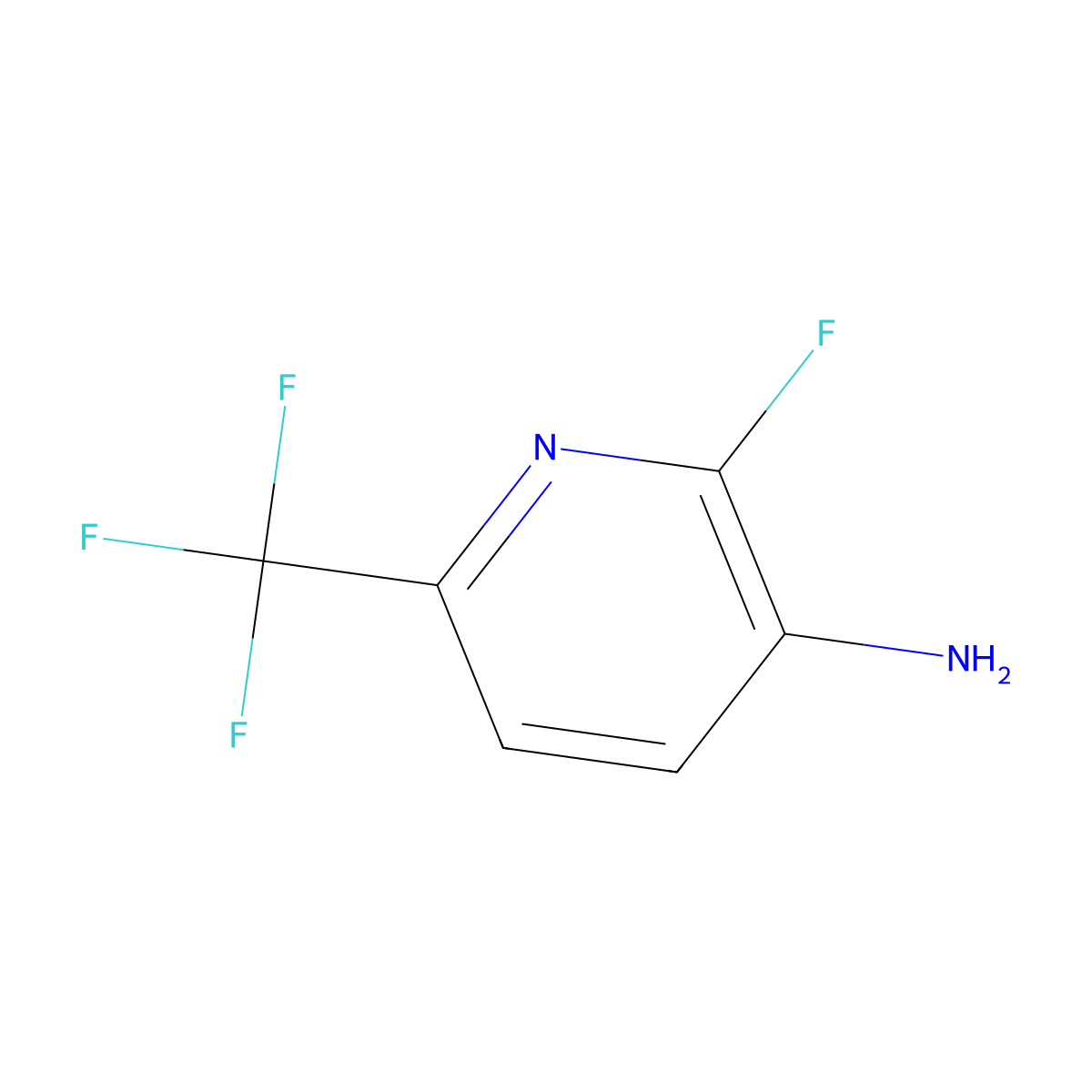 2-Fluoro-6-(trifluoromethyl)pyridin-3-amine molecular structure, CAS 117519-15-0