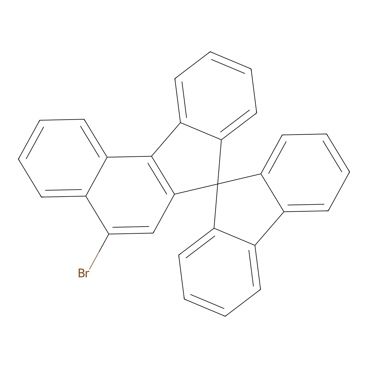 5-Bromospiro[benzo[c]fluorene-7,9'-fluorene] molecular structure, CAS 1175203-78-7