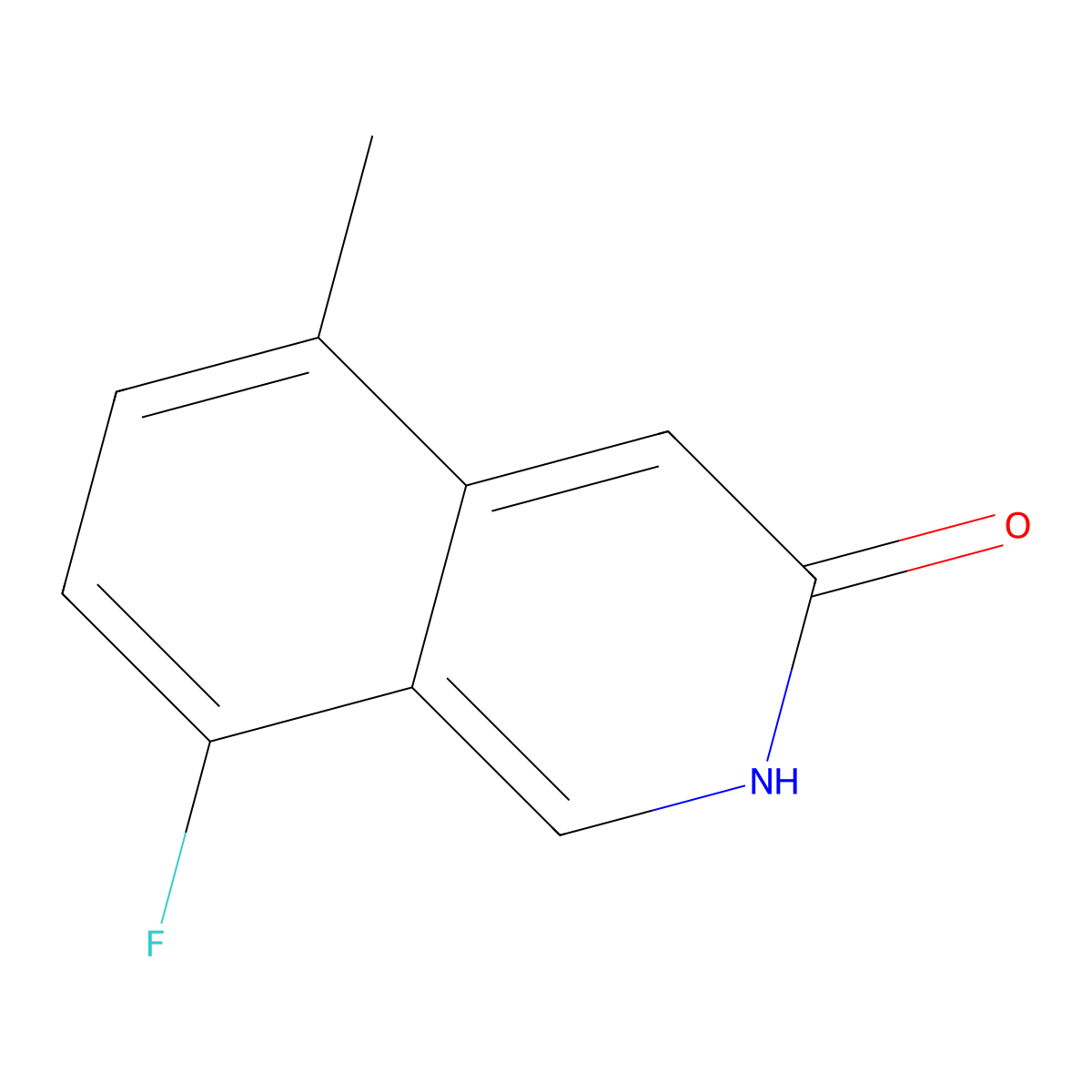 8-Fluoro-5-methylisoquinolin-3-ol molecular structure, CAS 1175270-89-9